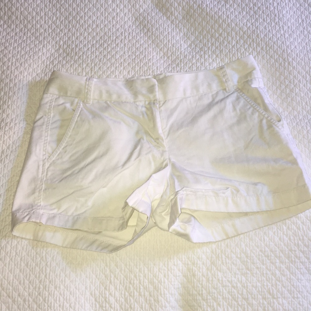 JCrew White Chino Shorts